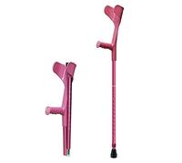 Cruquages avant-bras adultes, brutaux à manchette ouverts non glipt à glissement lourds ergonomiques, béquilles légères pliantes en alliage en aluminium, noir / rose / bleu, 2 unités décorer Aqiong