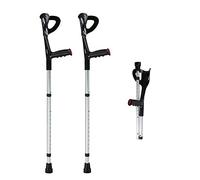 Cruques avant-bras pliables pour hauteur 140-190 cm Ergonomiques Cruques pour adultes Pieds en caoutchouc non glissant 10 Arrêt Hauteur Hauteur Cruckes multifonction ajusté C'est si gentil de