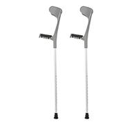 Cruques d'avant-Bras en Aluminium, béquilles d'avant-Bras pour Adultes, béquilles pour la Marche, béquilles en Aluminium pour béquilles argentées Pack de 2 à la Mode