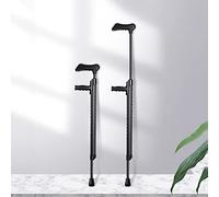 Cruques sous Les Bras, Bouton-Poussoir Embrèmes à Hauteur réglable pour Les Adultes Cquins-Nip pour Voyager, bâton de Marche en Aluminium à la Mode pour Les Hommes, Les Femmes décorent Aqiong