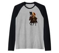 Crusader catholique chrétien français - drapeau de la France Manche Raglan