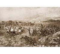 Crusaders On The March By Sir John Gilbert From The Book The Outline Of History By HGWells Volume 2 Publié 1920 Poster Print (17 x 11)