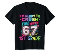 Crush 1ère Année 67 Six Seve 6-7 Italien Brainrot Kids Meme T-Shirt