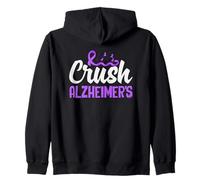 Crush Alzheimer's Awareness Support Squad Ruban Sweat à Capuche