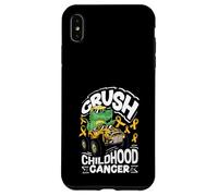 Crush Childhood Cancer Warriors Ruban doré Sensibilisation Coque pour iPhone XS Max