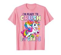 Crush First 1st Grade Unicorn Girls Kids Rentrée à l'école T-Shirt