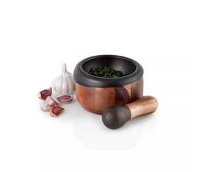 CRUSH Mortier en fonte et bois d'acacia D13 cm ADHOC