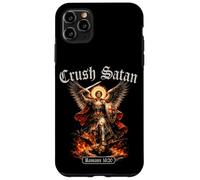 Crush Satan Saint Michel Romans Verse de la Bible Archange Ange Coque pour iPhone 11 Pro Max