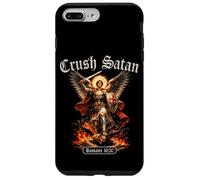 Crush Satan Saint Michel Romans Verse de la Bible Archange Ange Coque pour iPhone 7 Plus/8 Plus