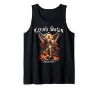 Crush Satan Saint Michel Romans Verse de la Bible Archange Ange Débardeur