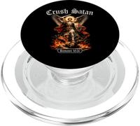 Crush Satan Saint Michel Romans Verse de la Bible Archange Ange PopSockets PopGrip pour MagSafe
