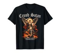 Crush Satan Saint Michel Romans Verse de la Bible Archange Ange T-Shirt