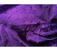 Crushed Dress Velvet Tissu en velours violet écrasé de 150 cm de large