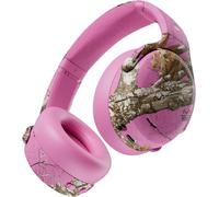 Crusher Anc 2 Over-Ear Noise Canceling Wireless Headphones With Sensory Bass, 50 Hr Battery, Skull-Iq, Alexa Enabled, Microphone, Works With Bluetooth Devices - Realtree Edge Pink