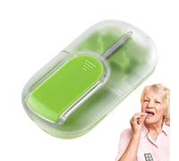 Crushers de pilules pour les personnes âgées, coupe-pilule | Broyeur de pilules réutilisable - Organisateur de tablette portable, boîte de rangement de médecine pour la maison, studio, voyage