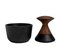 Crushgrind Kiruna Mortier avec pilon | Mortier à épices en fonte et bois d'acacia de qualité supérieure | Pour hacher les épices sèches et les herbes