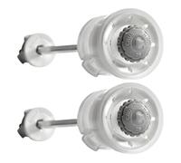 CrushGrind Lot de 2 moulins en céramique pour moulins à sel, poivre ou épices à faire soi-même avec réglage réglable de la mouture (260 mm)