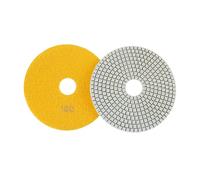 CruSio 6 Pouces 150Mm Tampons de Polissage Diamant Sec/Humide Disques de Meulage Flexibles Pour Granit Pour Granit Pierre Béton Marbre Polissage 100#/100#