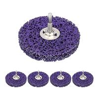 CruSio Lot de 5 Disques Csd, Disque de Meulage Cbs 100 Mm Disque de Nettoyage Grossier Disque de Nettoyage Cbs Pour Meuleuse D'Angle de Peinture, Coutures de Soudure Antirouille, Nettoyage Et Élimin