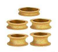CruSio Meule À Béton Diamantée de 3 Pouces 75 Mm, Meule Diamantée Ronde Brasée Sous Vide À Sec Demi-Bullnose Edge, Disque de Meulage de Profil de Bordure Pour Meuleuse D'Angle Granit de Marbre/30Mm