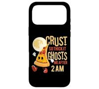 Crust So Thick It Ghosts Me Funny Pizza Slice Men Women Coque pour iPhone 17 Pro Max