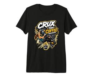 Crux Then Coffee Bloc Escalade Prises T-Shirt Haut de Gamme