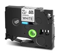 Cruxer 1 ruban d'étiquetage AZE 12 mm compatible avec Brother TZE231 TZ-231 0,45" - Noir sur blanc - Remplacement pour étiqueteuse P-Touch Cube PTE550 PTP750 PTD210 PTD450 PTH110 PTD400AD PT710BT