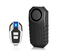 Cruxer Alarme de vélo avec télécommande, détecteur de mouvement sans fil, système d'alarme pour moto, vélo, protection antivol, 113 dB, accessoires pour VTT