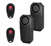 Cruxer Lot de 2 alarmes de vélo avec télécommande, détecteur de mouvement sans fil, système d'alarme pour moto, vélo, protection antivol, 113 dB, accessoires pour VTT