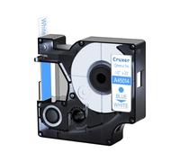 Cruxer Lot de 80 ruban compatibles Dymo D1 45014 Bleu sur Blanc 12 mm | 7 m S0720540 Ruban d'étiquettes compatible avec Dymo Label Manager 160 210D 260P 280 360D 420P Label Point Label Writer