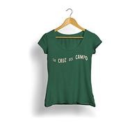 Cruzcampo La Cruz Del Campo Green T-Shirt pour Femme L Vert