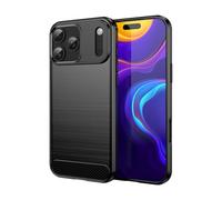Cruzerlite Coque de Protection pour iPhone 17 Pro Max, Texture en Fibre de Carbone, Anti-Rayures, Absorption des Chocs, Noire