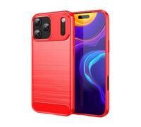 Cruzerlite Coque de Protection pour iPhone 17 Pro Max, Texture en Fibre de Carbone, Anti-Rayures, Absorption des Chocs, Rouge