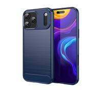 Cruzerlite Coque de Protection pour iPhone 17 Pro Max, Texture en Fibre de Carbone, Anti-Rayures, Absorption des Chocs, Bleu