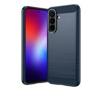 Cruzerlite Coque de protection pour Samsung Galaxy A27 5G - Texture en fibre de carbone - Anti-rayures - Absorption des chocs - Bleu