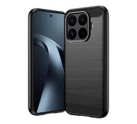 Cruzerlite Coque de protection pour Xiaomi 17T - Texture en fibre de carbone - Anti-rayures - Absorption des chocs - Noir