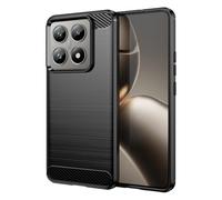 CruzerLite Coque en fibre de carbone pour Xiaomi 14T/14T Pro (2024) - Anti-rayures, absorption des chocs (noir)