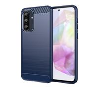 CruzerLite Coque fabriquée pour Samsung Galaxy A56, pour Samsung Galaxy A56, texture fibre de carbone, coque d'absorption des chocs pour Samsung Galaxy A56 5G/ A35 5G (bleu)
