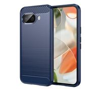 CruzerLite Coque pour Google Pixel 9A, texture en fibre de carbone, anti-rayures et absorption des chocs, conçue pour Google Pixel 9A (2025) (bleu)