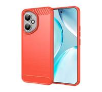 CruzerLite Coque pour Honor 400, texture en fibre de carbone, anti-rayures et absorption des chocs, conçue pour Honor 400 (2025) (rouge)