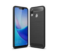 Cruzerlite Coque pour Honor Play, Carbon Fiber Shock Absorption Slim TPU Cover pour Huawei Honor Play (Black)