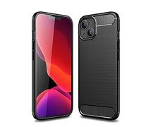 CruzerLite Coque pour iPhone 13, texture en fibre de carbone, coque anti-rayures et absorption des chocs pour iPhone 13 (6,1 pouces) (noir)