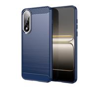Cruzerlite Coque pour OnePlus Nord 5 - Texture en Fibre de Carbone - Anti-Rayures - Absorption des Chocs - Coque de Protection pour OnePlus Nord 5 5G (2025) (Bleu)