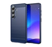 CruzerLite Coque pour Samsung Galaxy S, texture en fibre de carbone, anti-rayures et absorption des chocs, conçue pour Samsung Galaxy S (2026) (bleu)