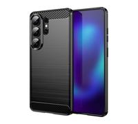 CruzerLite Coque pour Samsung Galaxy S Ultra (2026) - Texture en fibre de carbone - Anti-rayures et absorption des chocs - Noir