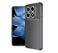 Cruzerlite Coque pour Xiaomi 14T Pro, Coque texturée en Fibre de Carbone, Anti-Rayures et Absorption des Chocs conçue pour Xiaomi 14T Pro (2024) (Fibre Noir)