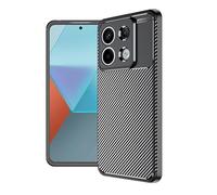 CruzerLite Coque pour Xiaomi POCO X6 Pro 5G, pour Xiaomi Redmi Note 13 Pro 5G, Texture en Fibre de Carbone, Anti-Rayures, Absorption des Chocs (Noir Carbone)