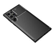 CruzerLite Coque pour Samsung Galaxy S22 Ultra - Texture en fibre de carbone - Anti-rayures - Absorption des chocs - Fabriquée pour Samsung Galaxy S22 Ultra (2022) (noir carbone)