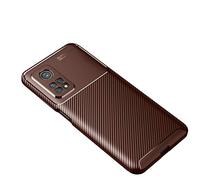 Cruzerlite Coque Xiaomi Mi 10T, Coque Xiaomi Mi 10T Pro, Carbon Fiber Texture Design Cover for Xiaomi Mi 10T/ 10T Pro (2020) (Carbon Coffee)