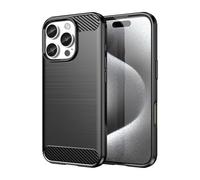 Cruzerlite fabriquée Coque pour iPhone 16 Pro, Texture en Fibre de Carbone, Coque Anti-Rayures et Absorption des Chocs conçue pour iPhone 16 Pro (2024) (Noir)